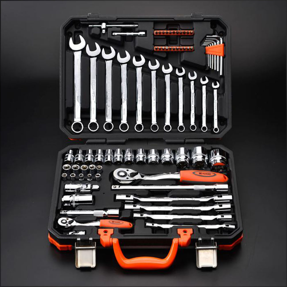 Harden 77pcs 1/2" & 1/4" Dr. Socket Set