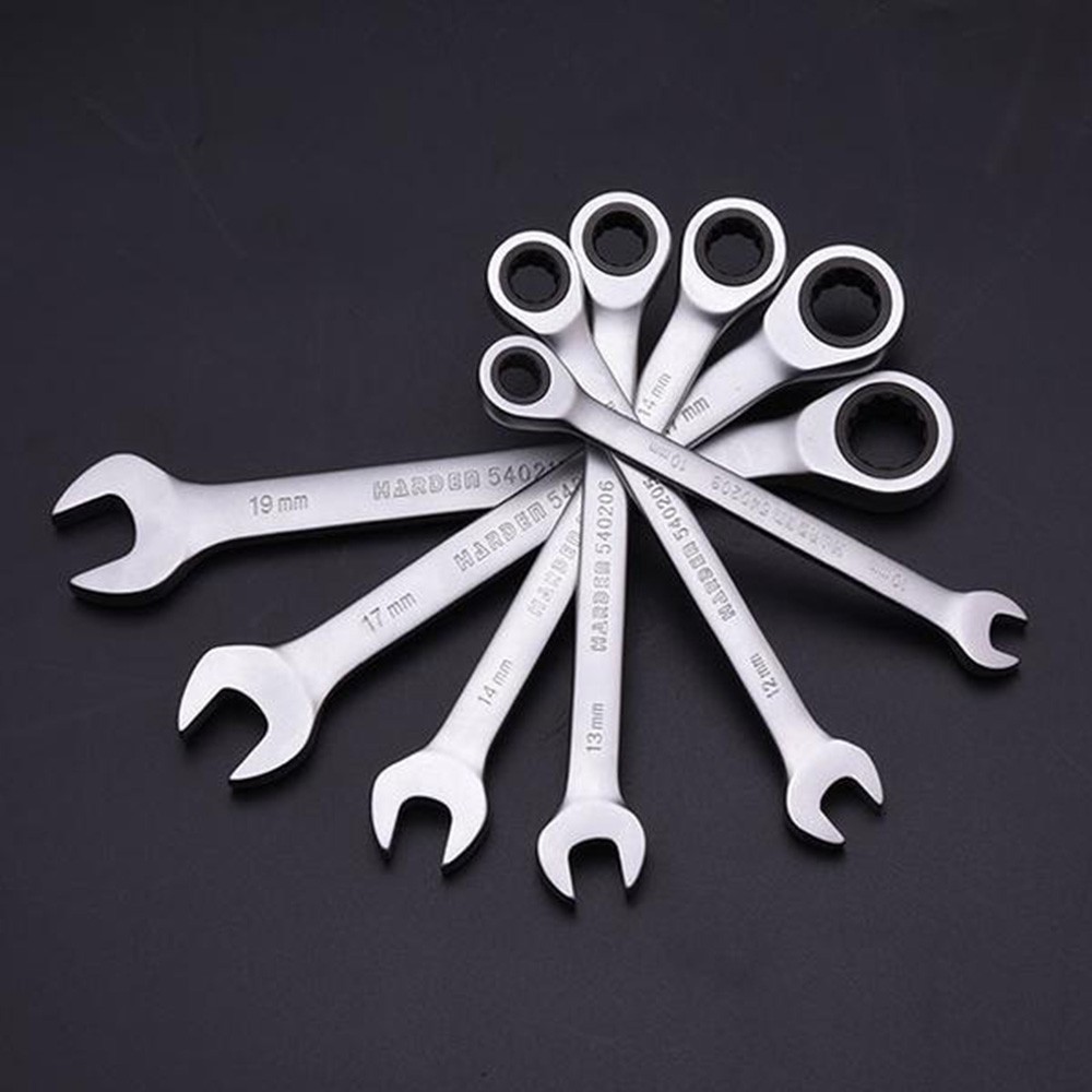 Harden 7pcs Fixed Combination Gear Spanner Set