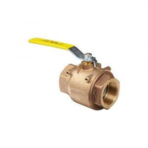 Bronze Ball Valve with Male Serrated Connection at One End