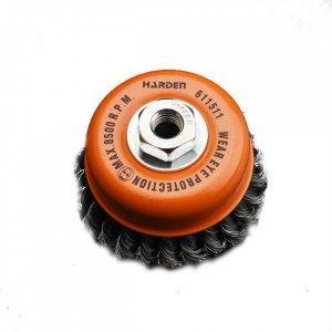 Harden Cup Twist Wire Brush With Nut
